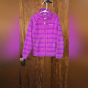 Girls fleece zip up jacket